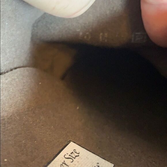 Munro Brown Leather Square Heel Mules Sz 10 - Picture 5 of 6